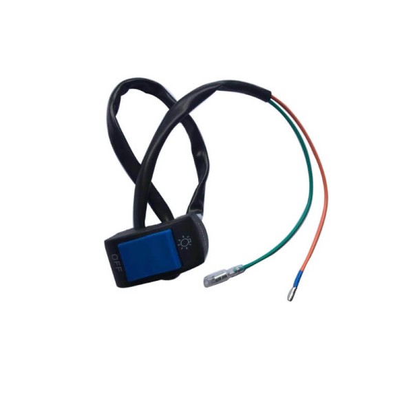 Comutator / Intrerupator ghidon Moto - lumini - buton albastru
